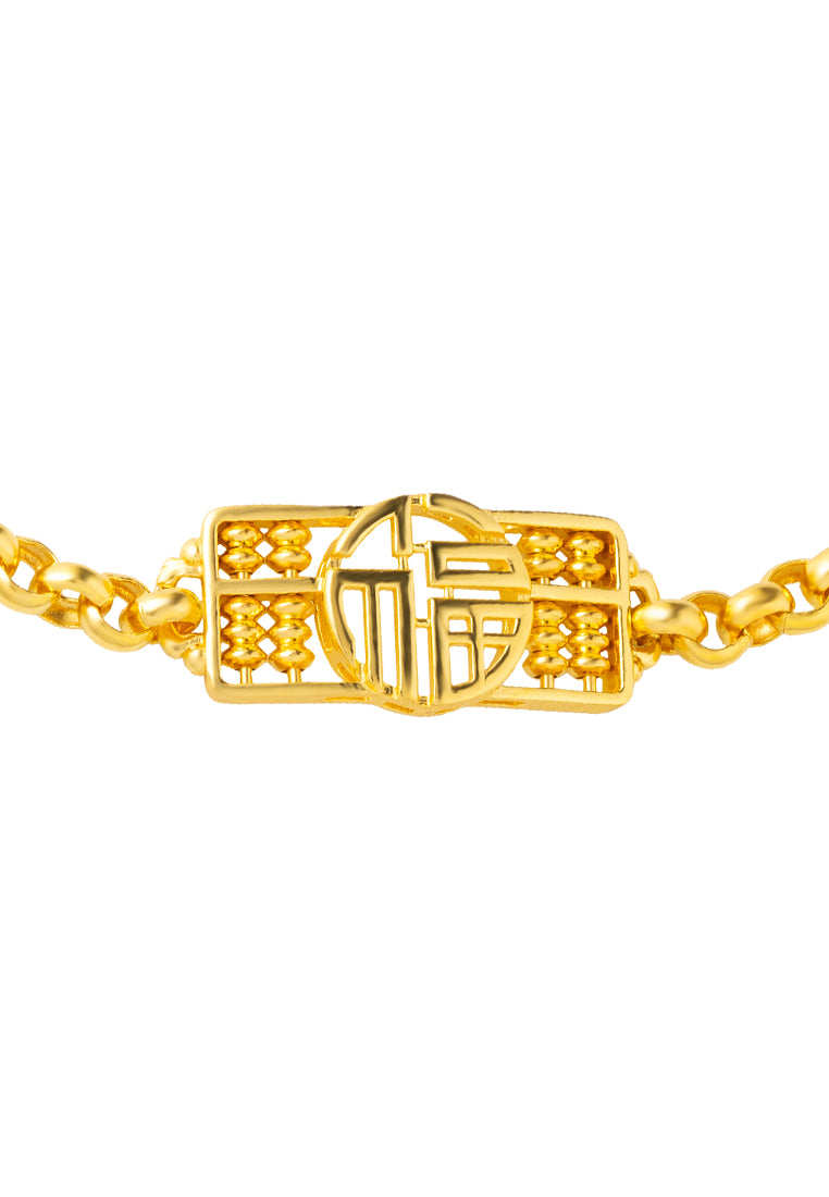TOMEI Auspicious Abacus Bracelet, Yellow Gold 916