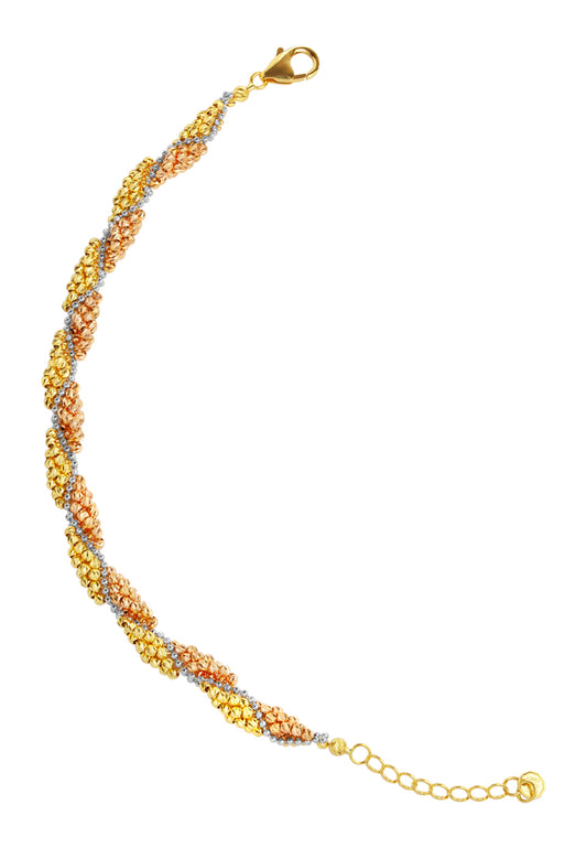 TOMEI Lusso Italia Bunches Of Bead Bracelet, Yellow Gold 916