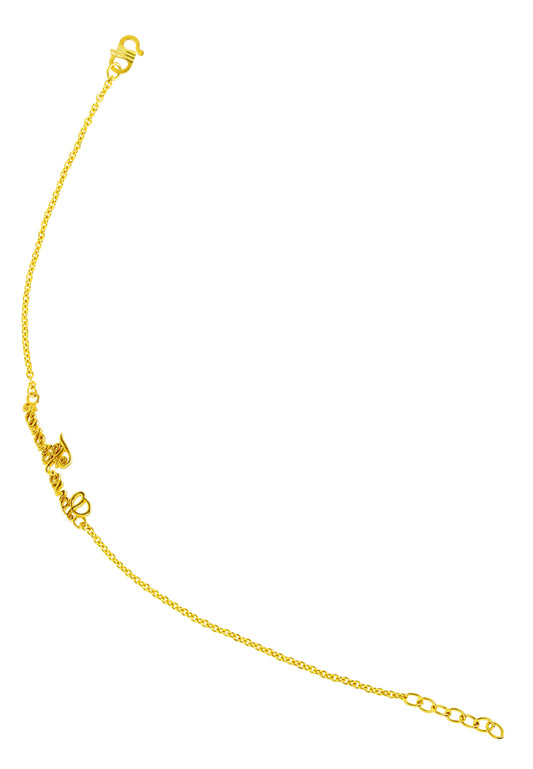 TOMEI Love Forever Bracelet, Yellow Gold 916
