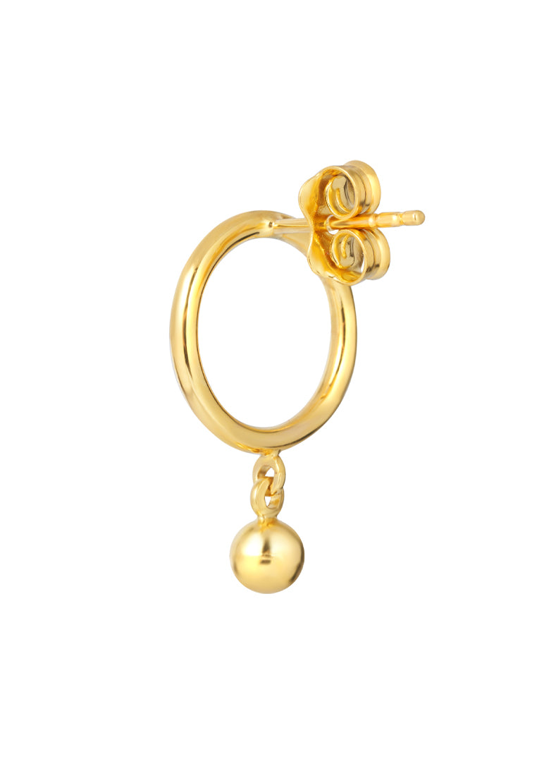 TOMEI Lusso Italia Dangle Bead Earrings, Yellow Gold 916