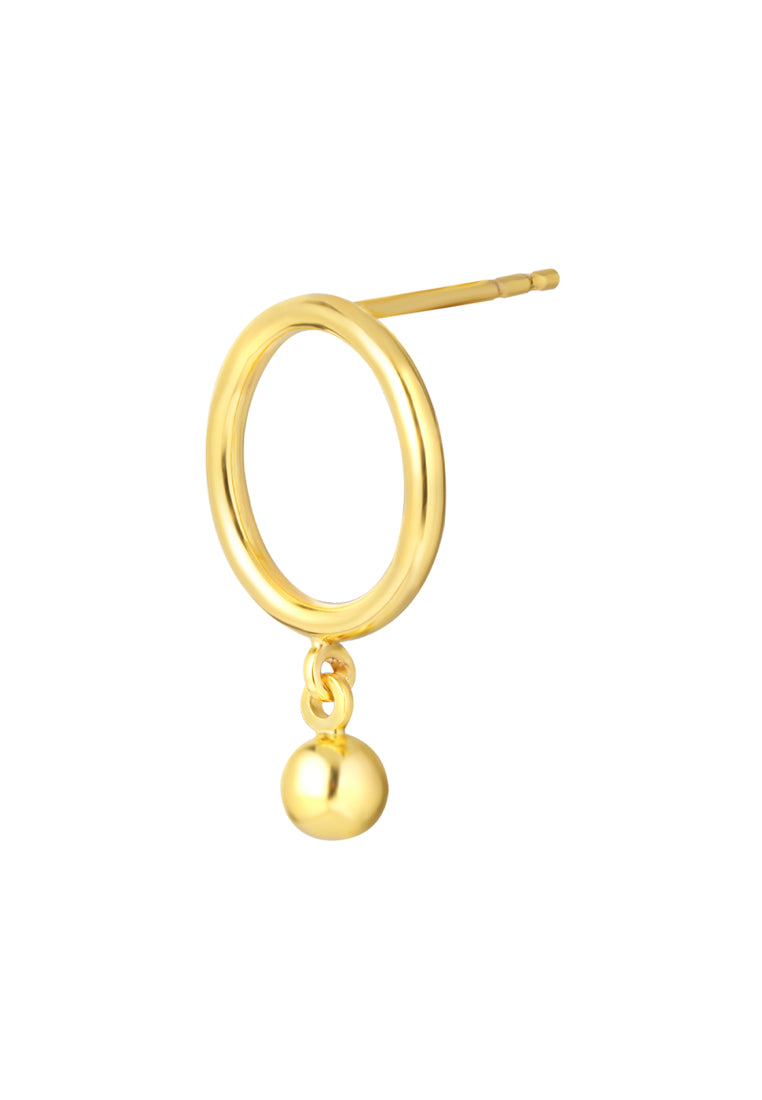 TOMEI Lusso Italia Dangle Bead Earrings, Yellow Gold 916