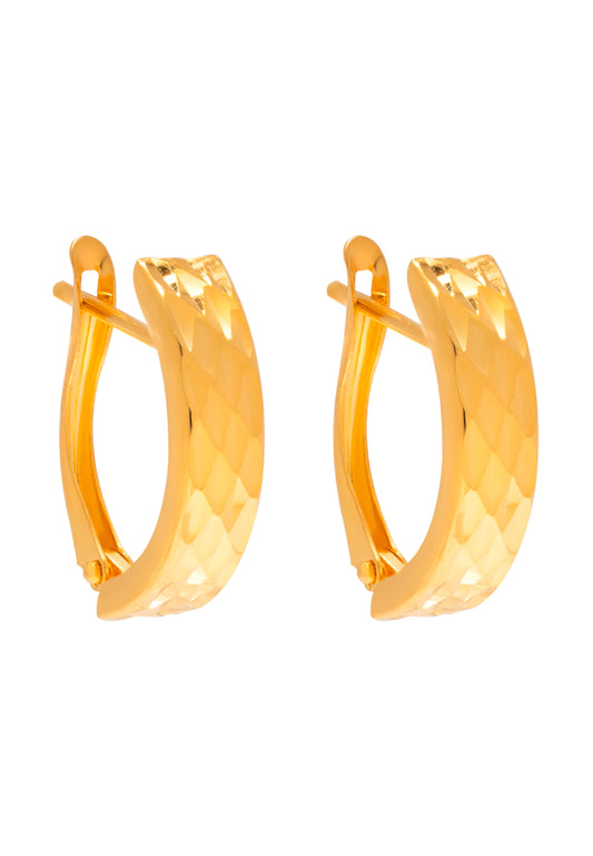 TOMEI Lusso Italia Opulence Earrings, Yellow Gold 916