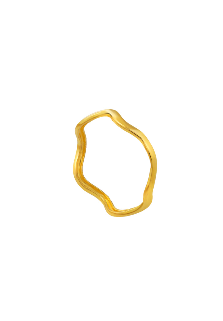 TOMEI Minimalist Ring, Yelow Gold 916