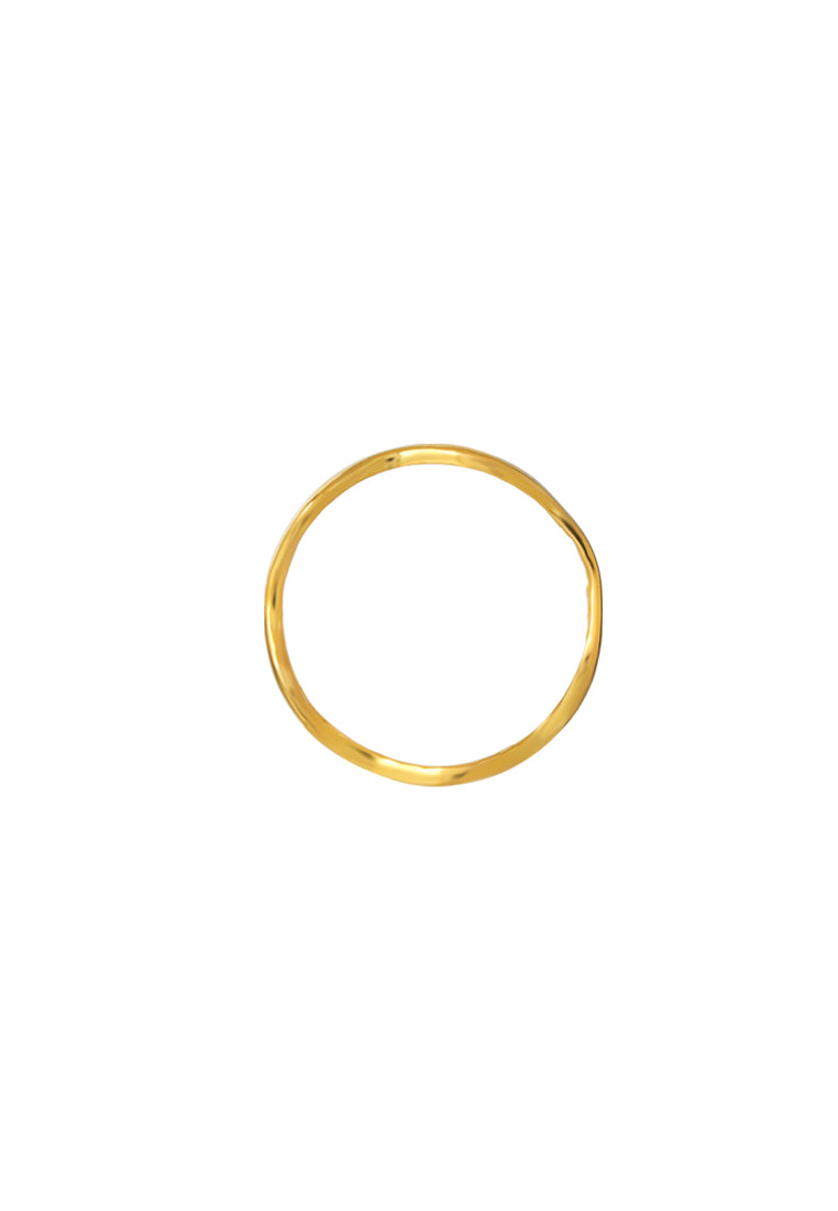 TOMEI Minimalist Ring, Yelow Gold 916