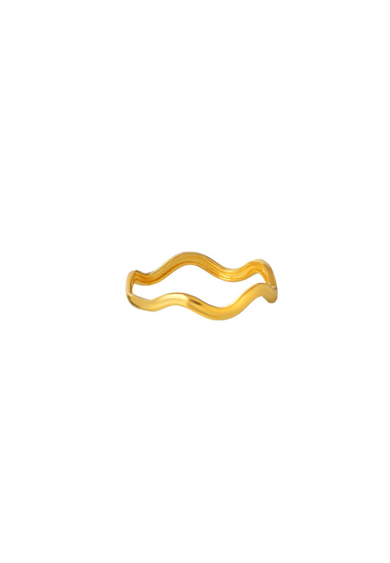 TOMEI Minimalist Ring, Yelow Gold 916