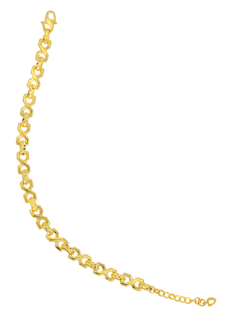 TOMEI X-Linked Bracelet, Yellow Gold 916