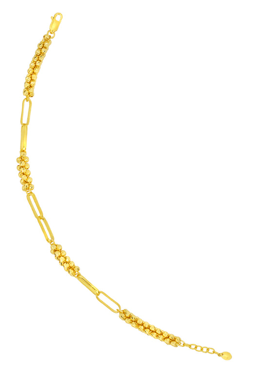 TOMEI Bundled Beads Bracelet, Yellow Gold 916