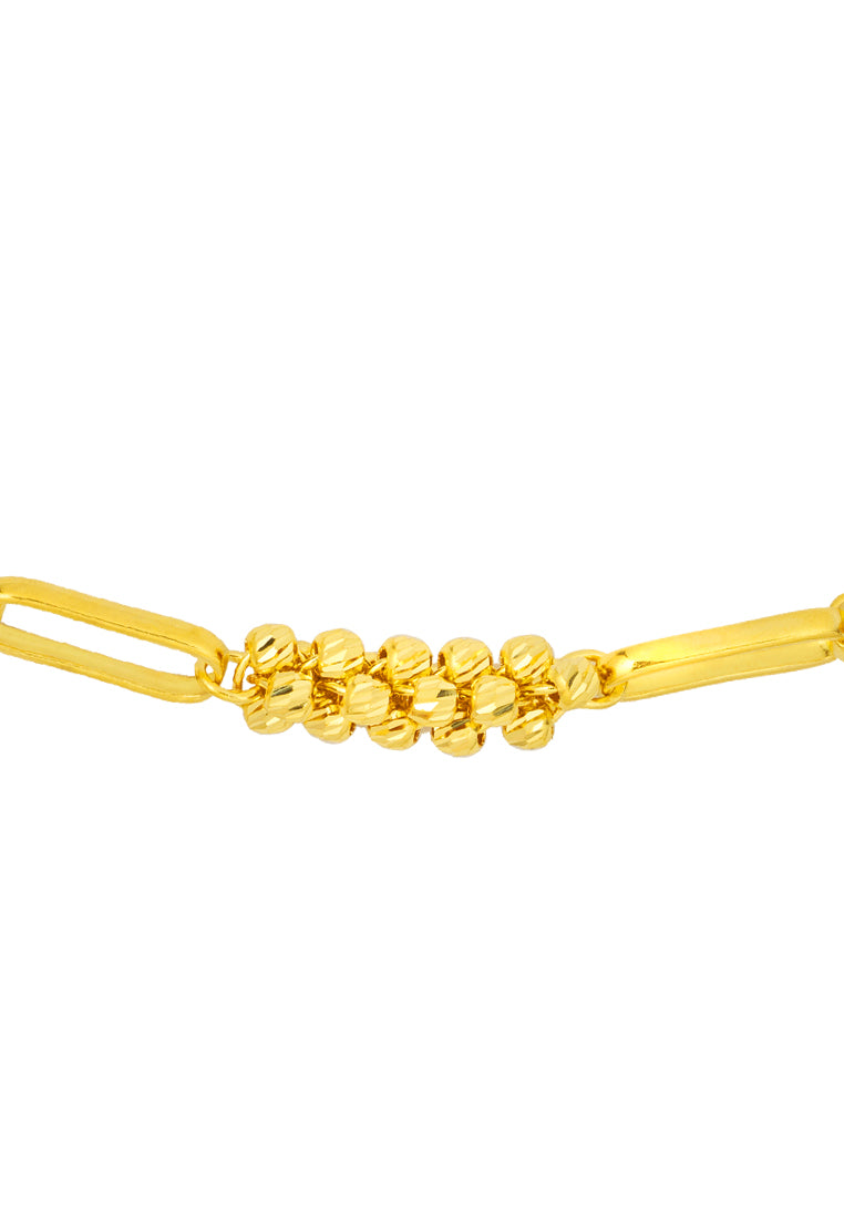TOMEI Bundled Beads Bracelet, Yellow Gold 916