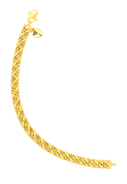 TOMEI Curb Bracelet, Yellow Gold 916