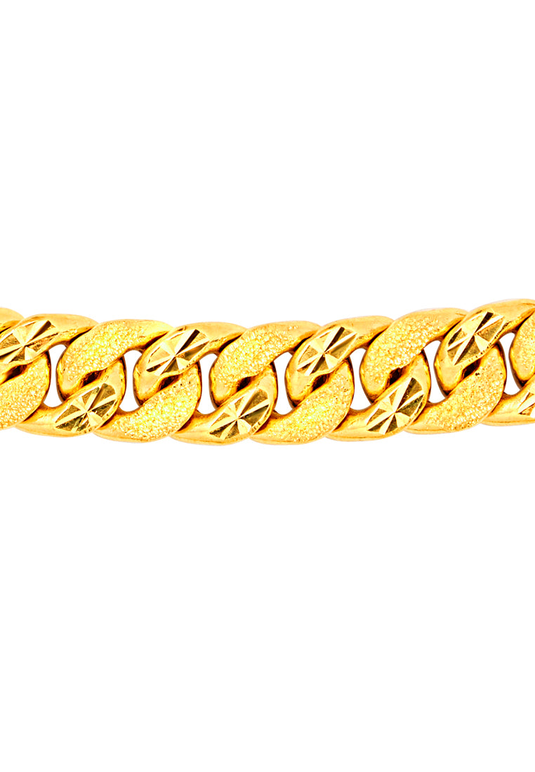 TOMEI Curb Bracelet, Yellow Gold 916