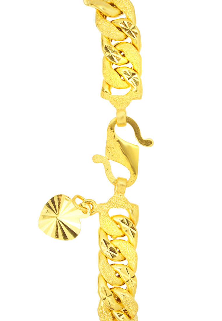 TOMEI Curb Bracelet, Yellow Gold 916