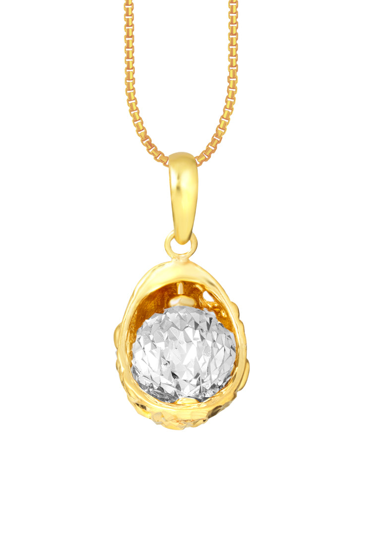 TOMEI Bead In Cradle Pendant, Yellow Gold 916