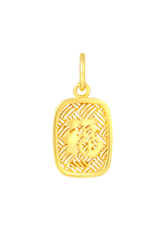 TOMEI Fu Pendant, Yellow Gold 916