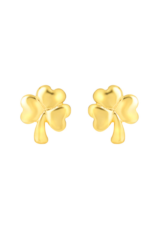 TOMEI Lucky Clover Earrings, Yellow Gold 916