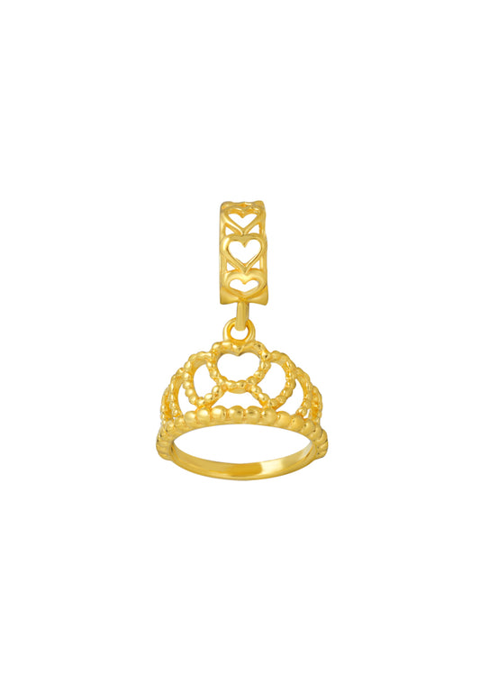 TOMEI Crown Charm, Yellow Gold 916