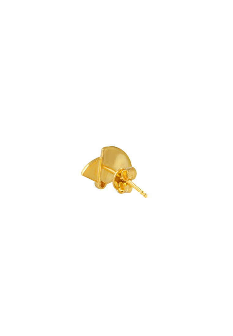 TOMEI Fan Earrings, Yellow Gold 916