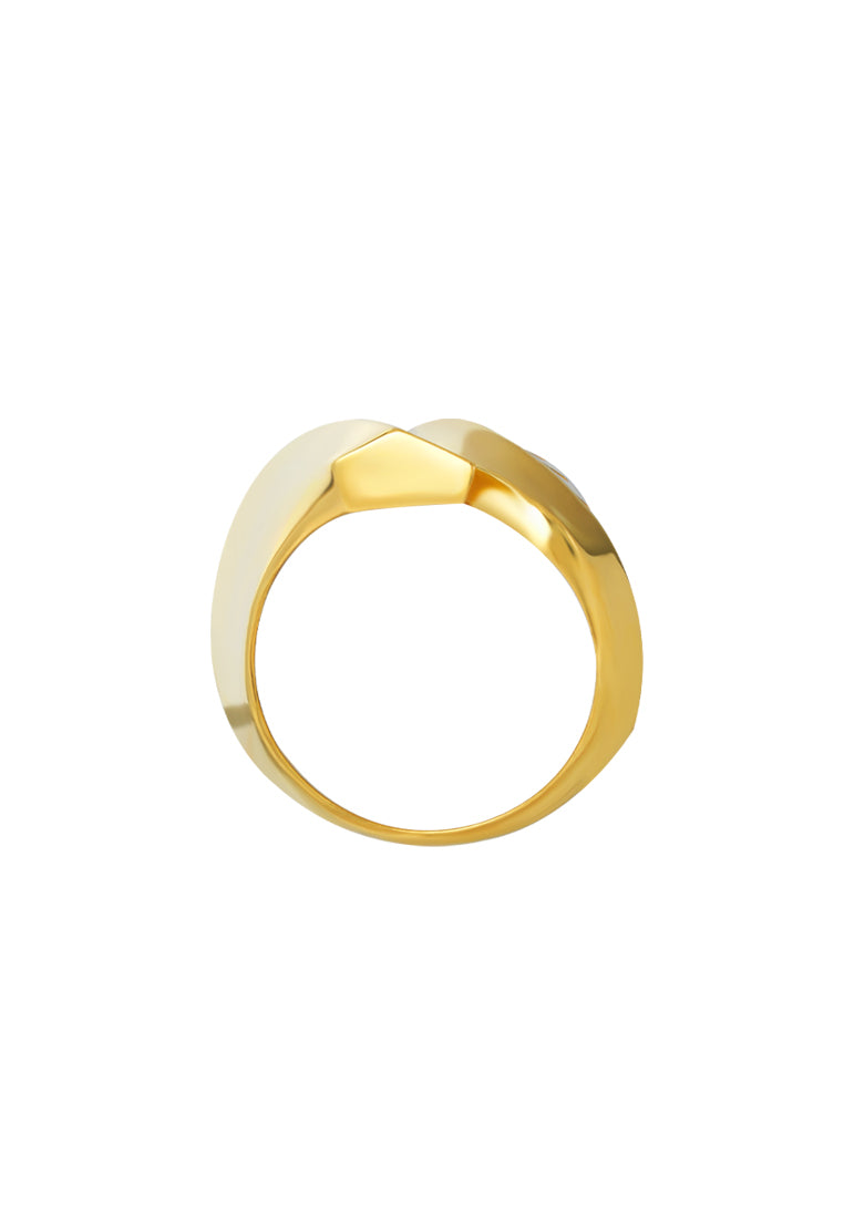 TOMEI Lusso Italia Ring, Yellow Gold 916