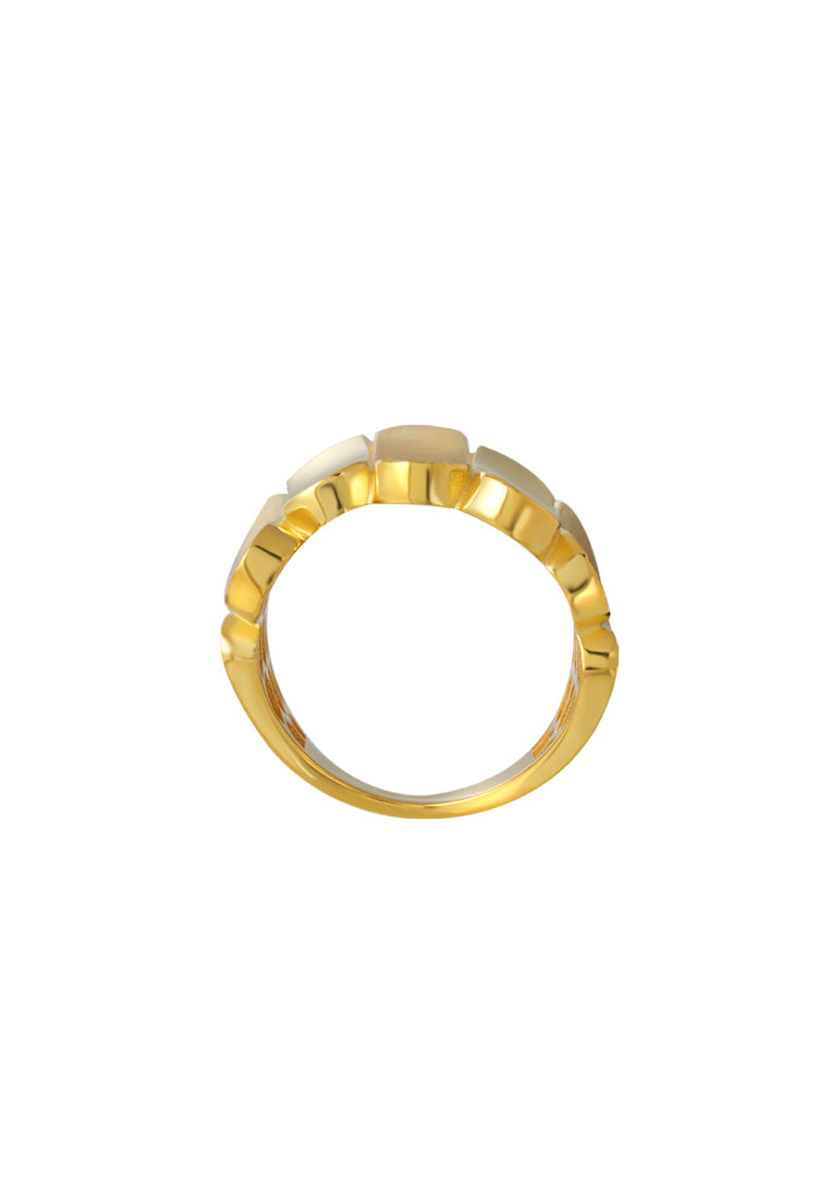 TOMEI Lusso Italia Ring, Yellow Gold 916