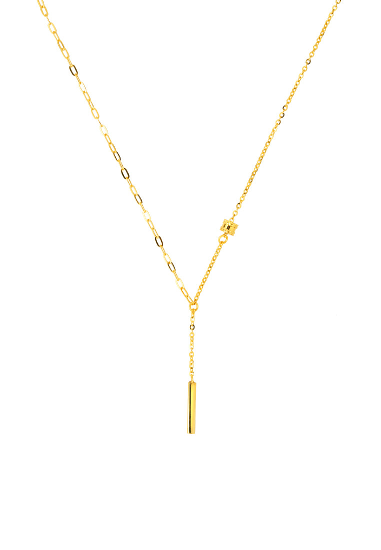 TOMEI Stick Necklace, Yellow Gold 999 (5D)