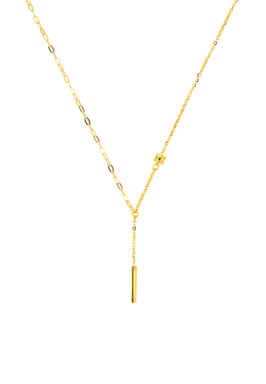 TOMEI Stick Necklace, Yellow Gold 999 (5D)