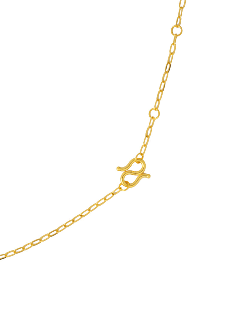 TOMEI Love Note Necklace, Yellow Gold 999 (5D)