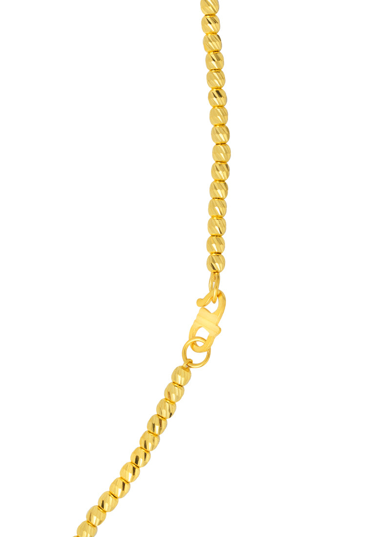 TOMEI Bead Necklace, Yellow Gold 916
