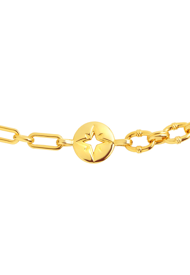 TOMEI Star Bracelet, Yellow Gold 999 (5D)