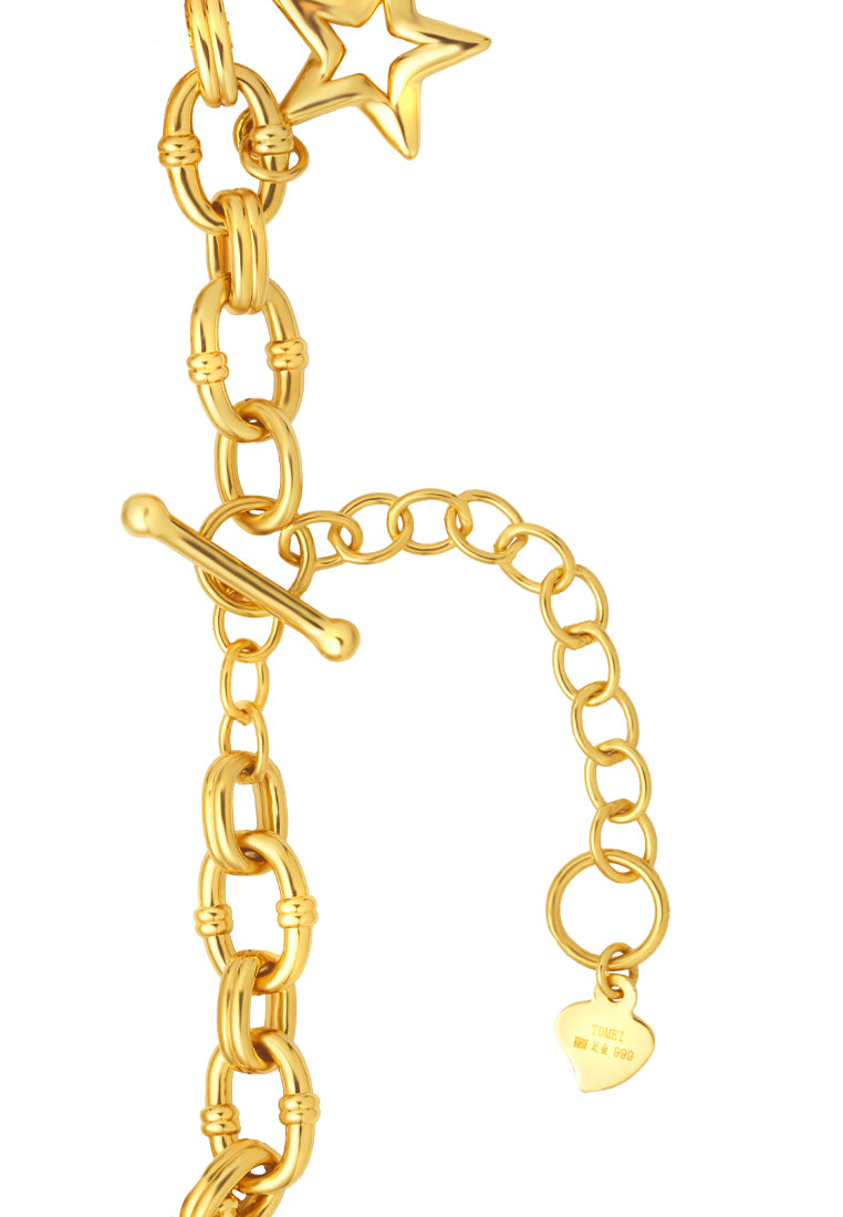 TOMEI Star Bracelet, Yellow Gold 999 (5D)