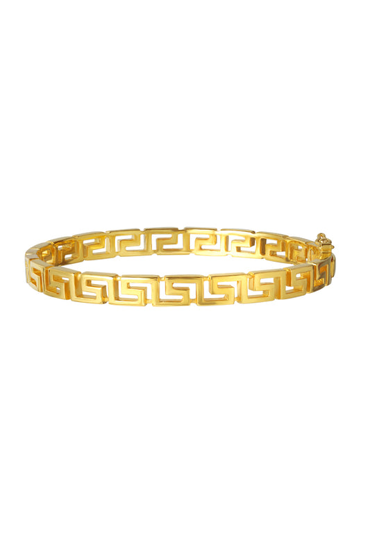 TOMEI Art Of Meander Bangle, Yellow Gold 916