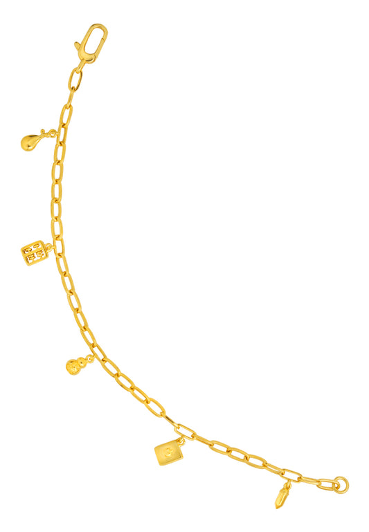 TOMEI Kids Bracelet Of Auspiciousness, Yellow Gold 916