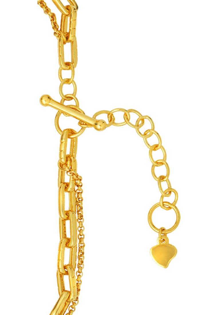 TOMEI Freedom Of The Heart Bracelet, Yellow Gold 999 (5D)