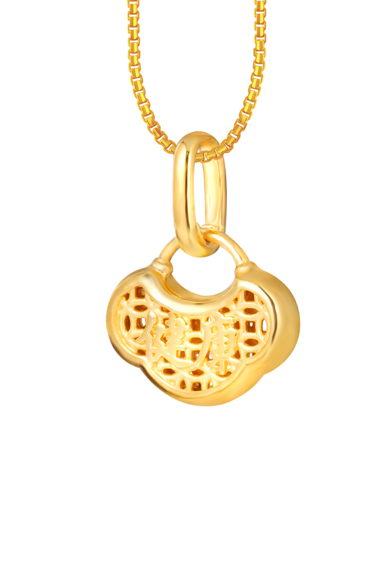 TOMEI Healthy & Peace Pendant, Yellow Gold 916