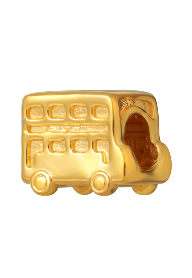TOMEI [Online Exclusive] Mini Bus Charm, Yellow Gold 916