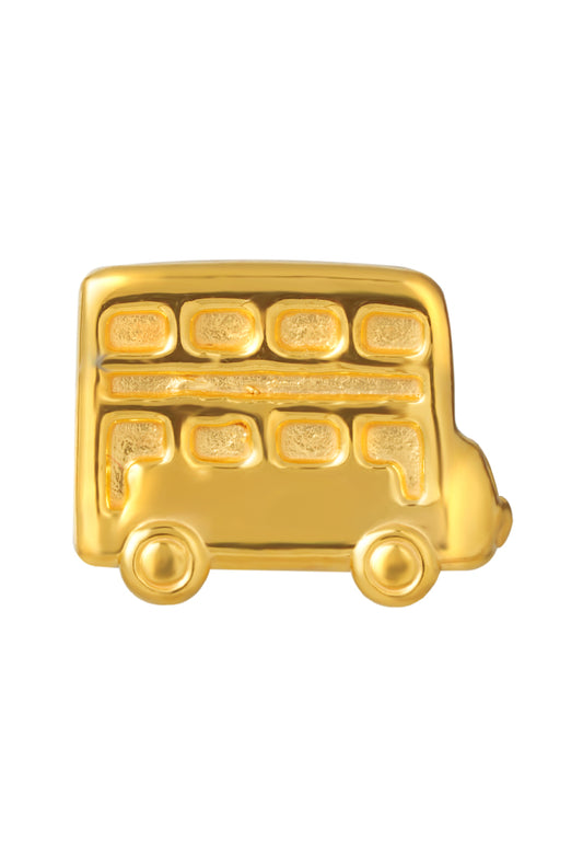 TOMEI [Online Exclusive] Mini Bus Charm, Yellow Gold 916