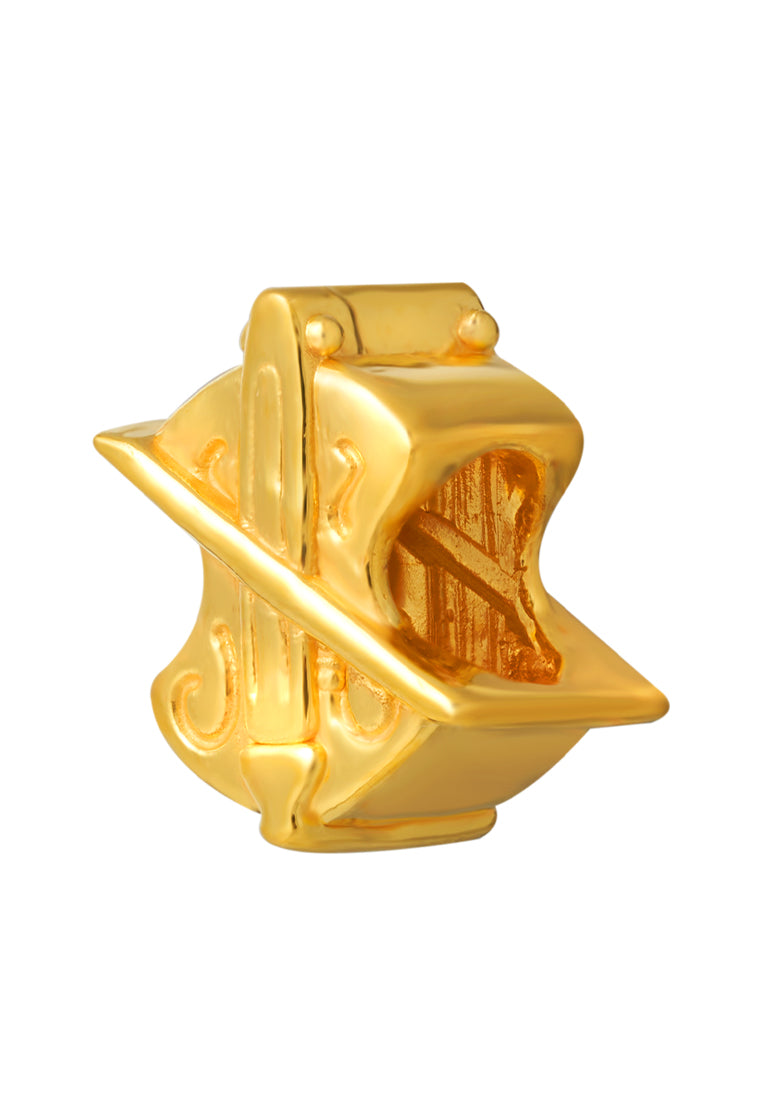 TOMEI [Online Exclusive] Little Violin Charm, Yellow Gold 916