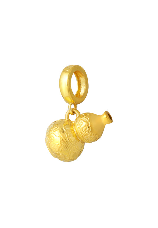 TOMEI Lucky Gourd Charm, Yellow Gold 916