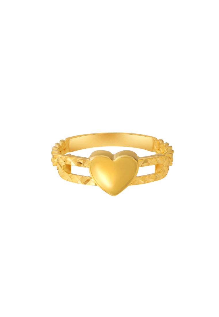 TOMEI Lusso Italia Love Ring, Yellow Gold 916