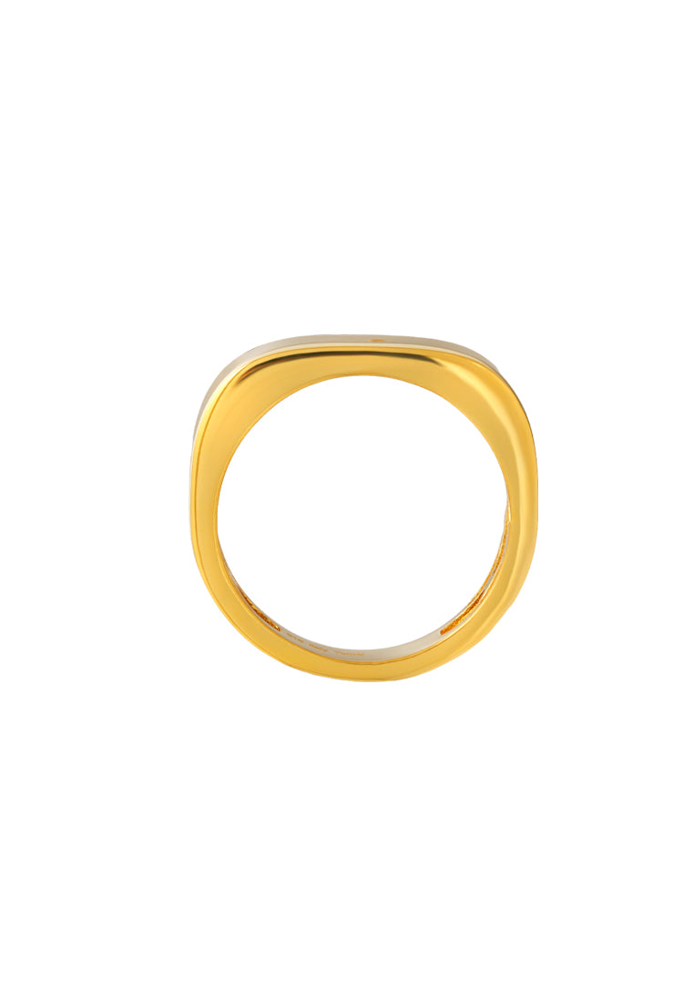 TOMEI Lusso Italia Ring, Yellow Gold 916