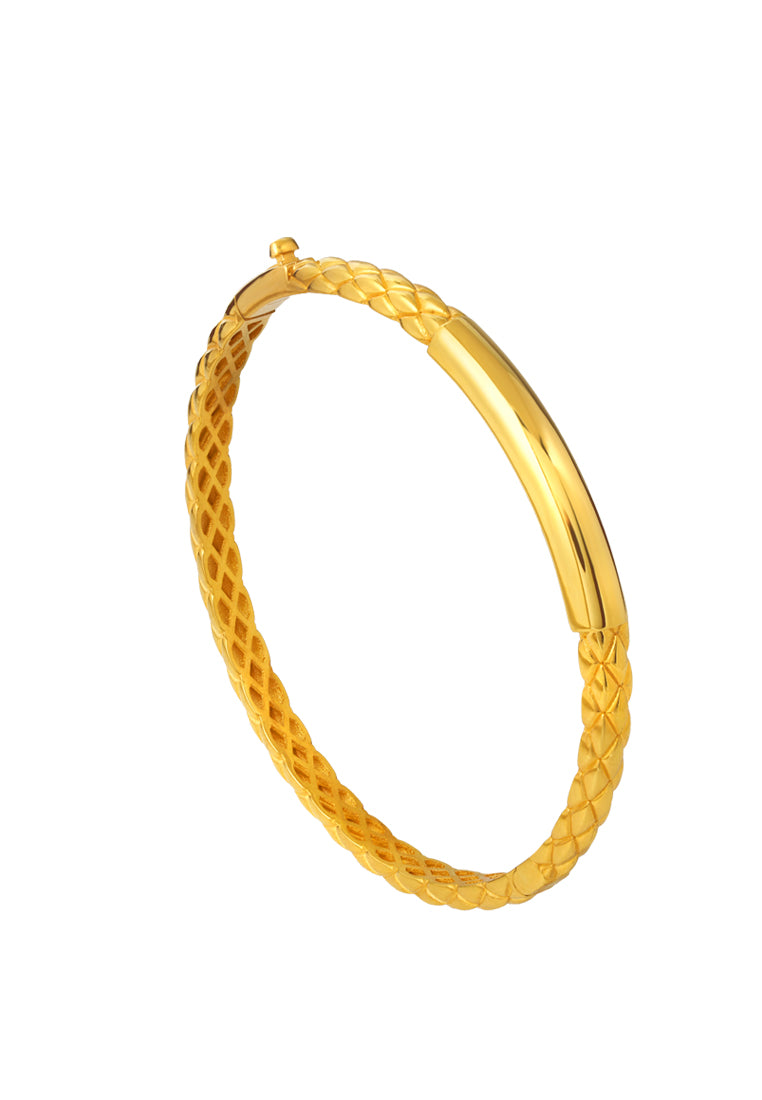 TOMEI Lusso Italia Bangle, Yellow Gold 916