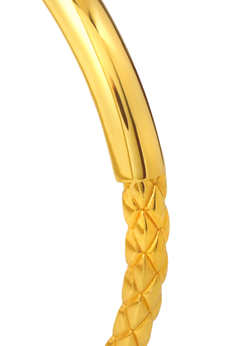 TOMEI Lusso Italia Bangle, Yellow Gold 916