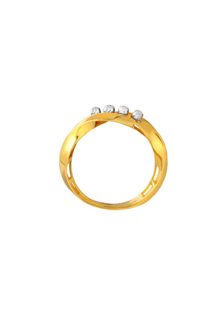 TOMEI Lusso Italia Ring, Yellow Gold 916