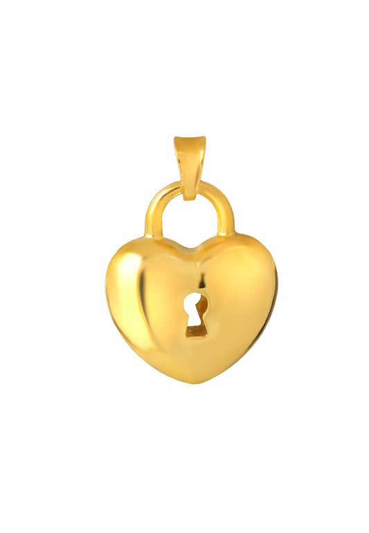 TOMEI Lusso Italia Love Lock Pendant, Yellow Gold 916