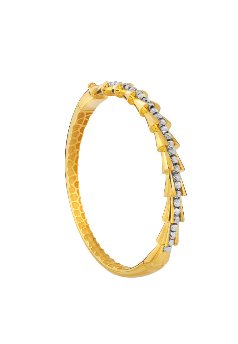 TOMEI Lusso Italia Bangle, Yellow Gold 916