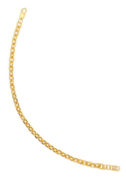 TOMEI Loop Linked Bracelet, Yellow Gold 916
