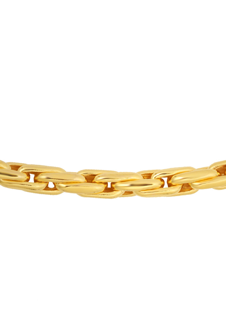 TOMEI Layered Link Bracelet, Yellow Gold 916