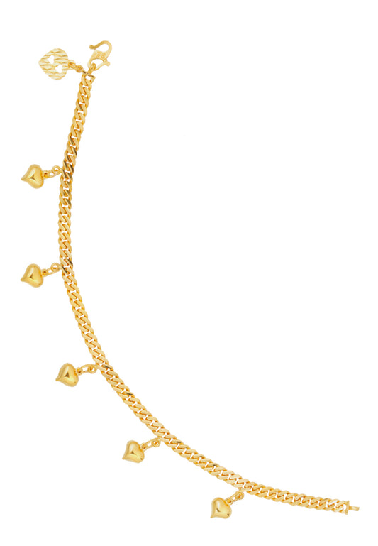 TOMEI Drops of Love Bracelet, Yellow Gold 916