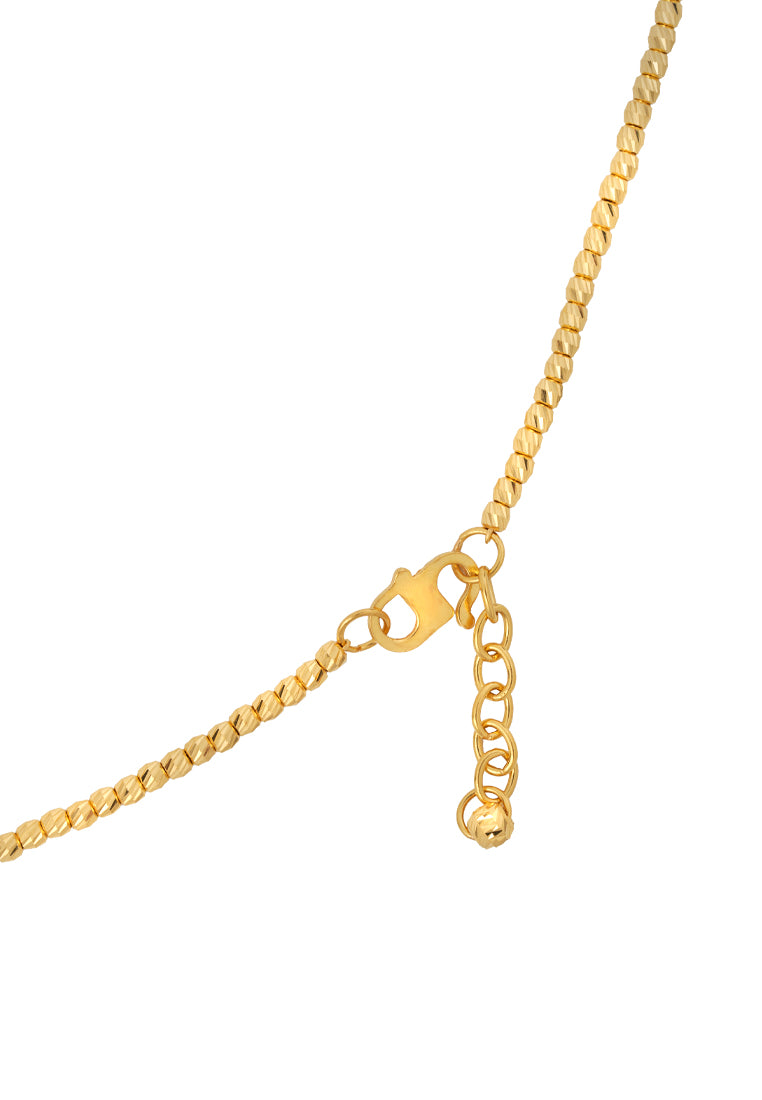 TOMEI Ball Beads Necklace, Yellow Gold 916