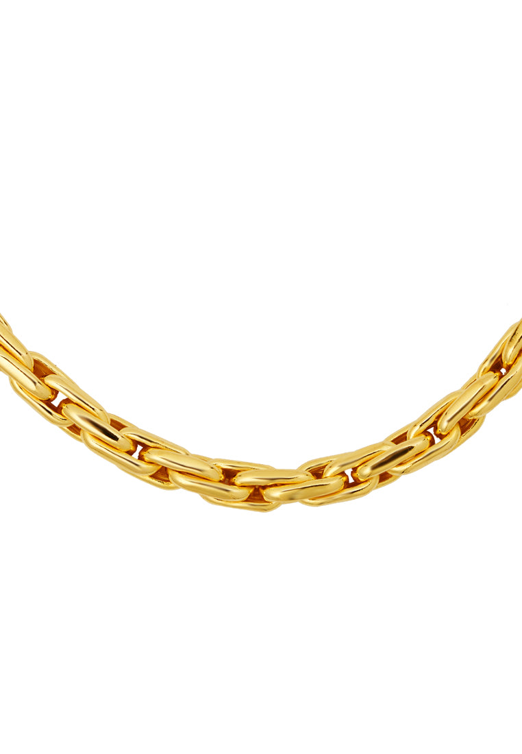 TOMEI Layered Link Necklace, Yellow Gold 916