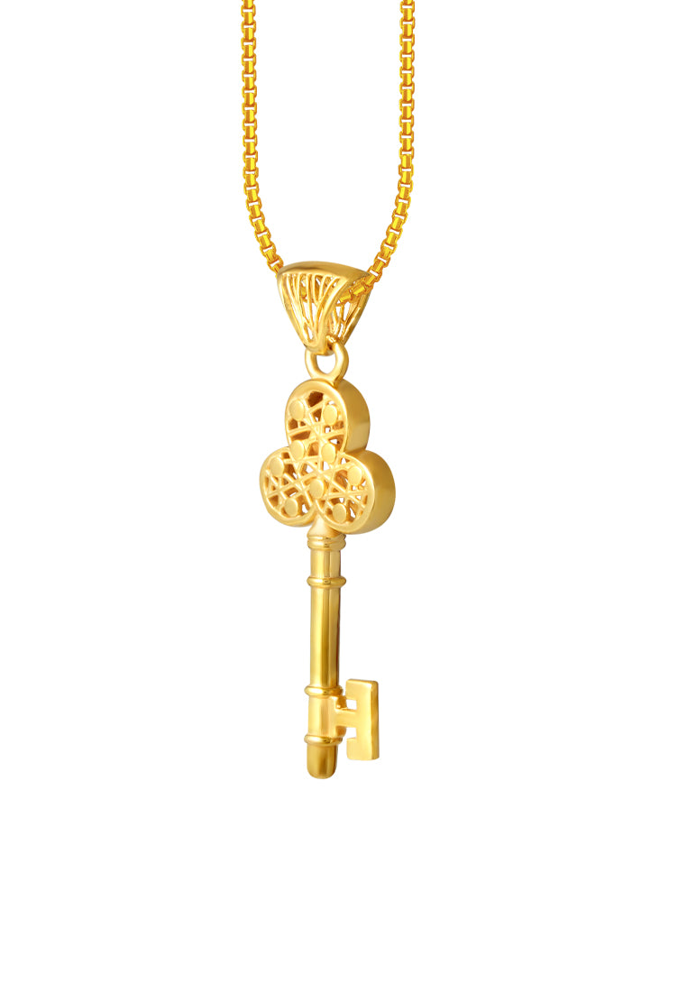 TOMEI Lusso Italia Key Pendant, Yellow Gold 916