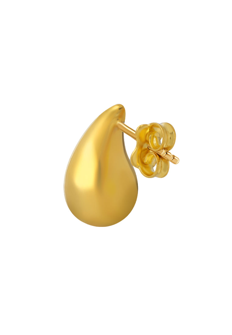 TOMEI Lusso Italia High-Polishing Earrings, Yellow Gold 916